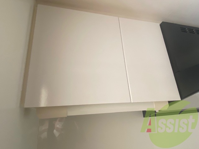 キッチンの上の収納です。料理が捗りますね。 キッチンの上の収納です。料理が捗りますね。