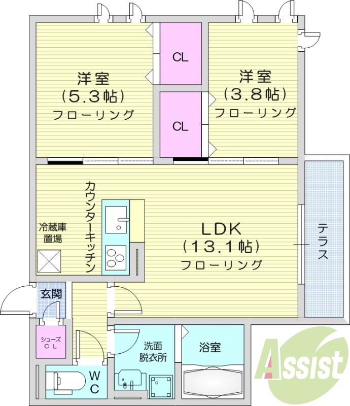 ※建築中※ インターネット無料 ペット飼育可能 都市ガス