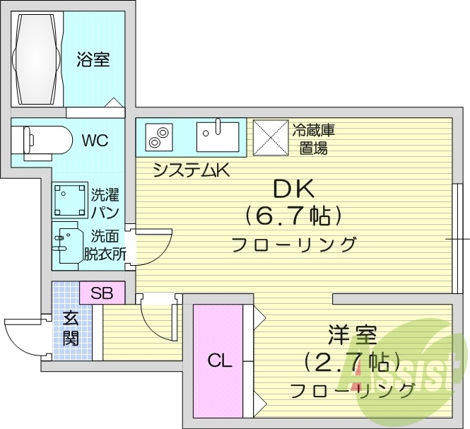 1LDK、温水洗浄便座、追い焚き機能、ペット相談可