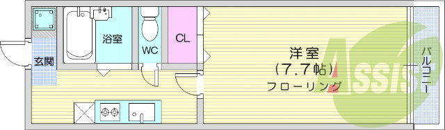 南向き.B.T別.室内洗濯機置き場.BS端子