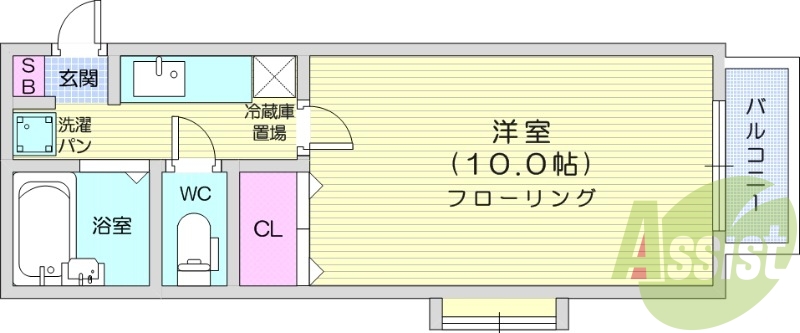 1階の間取り図