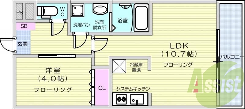 洗髪洗面化粧台、追い焚き機能付き