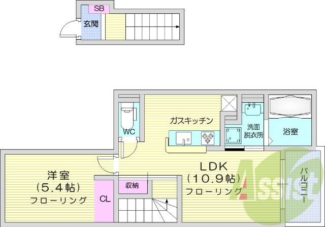 浴室乾燥機、室内洗濯機置場、追い焚き機能、インターネット無料