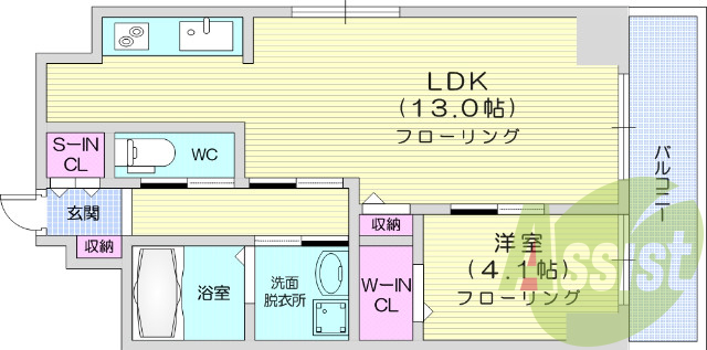 築浅、オートロック付マンション、1LDK、ペット相談可、駅近