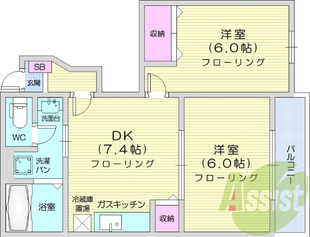 TVインターホン、バストイレ別、エアコン