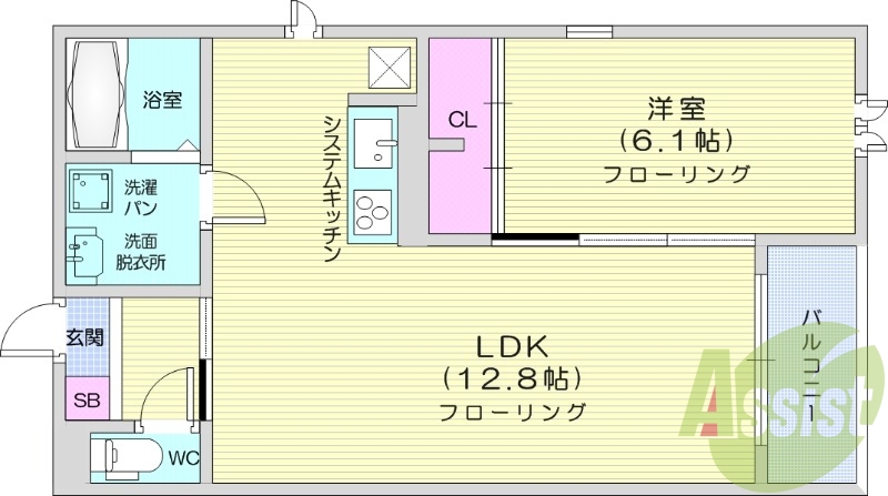 1LDK、セコムセキュリティ、防犯カメラ、オートロック