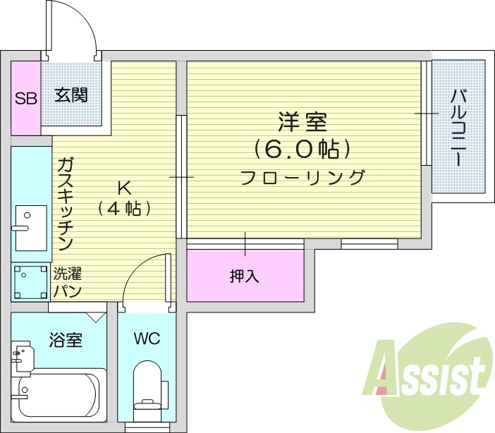 お写真は106号室のものです。参考にしてくださいませ。
