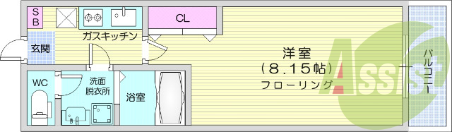 1K、シャンプードレッサー、モニターホン、エアコン