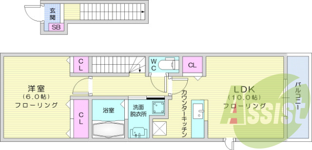 31LDK、エアコン、室内洗濯機置場、トイレ浴室別、収納