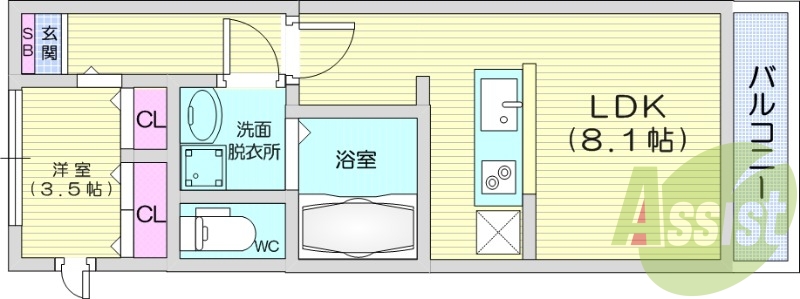 1LDK、浴室乾燥、追いだき機能付き、IHコンロ