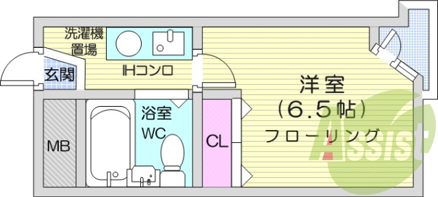 4階の間取り図