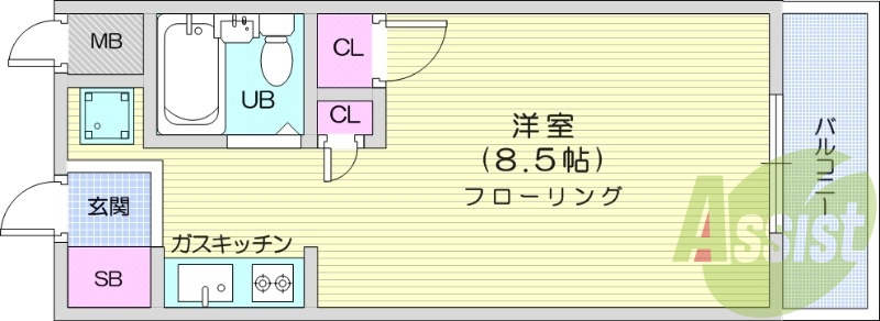 2階の間取り図