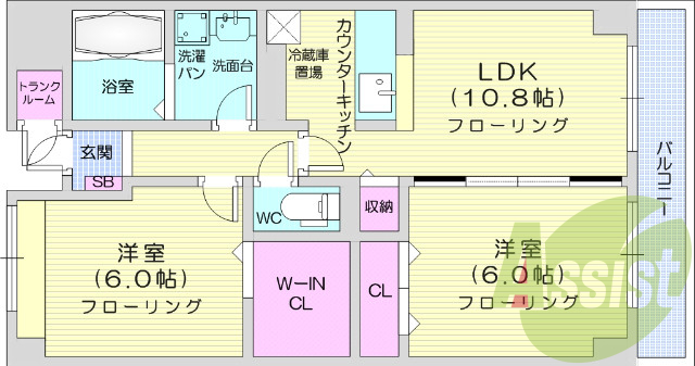 3階の間取り図