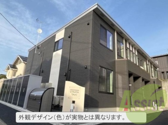 仙台市若林区六丁の目中町の賃貸アパートの外観