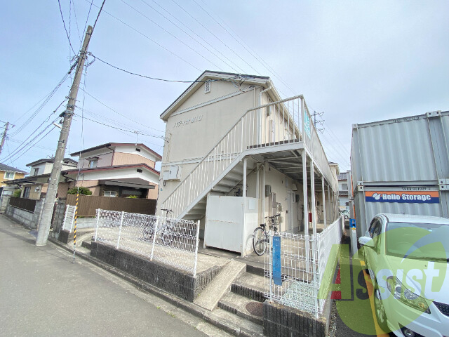 仙台市若林区中倉１丁目の賃貸アパートの外観
