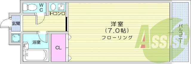 2階の間取り図