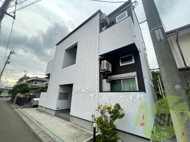 仙台市若林区白萩町の賃貸アパートの外観
