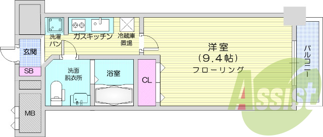 1階の間取り図