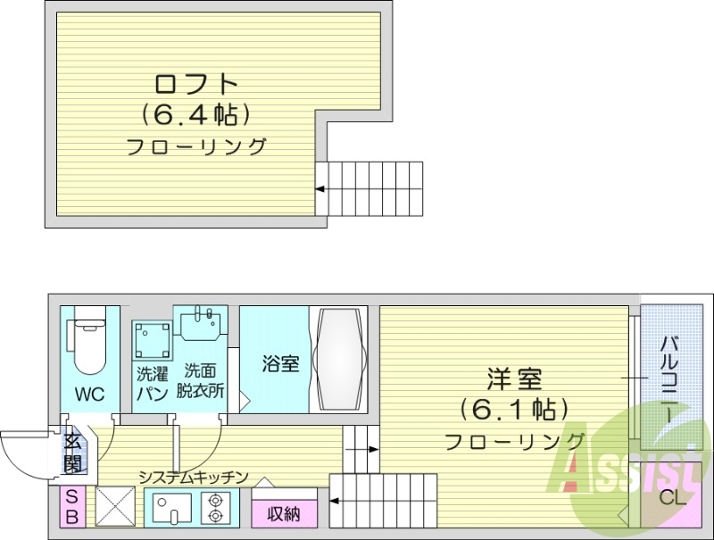 1階の間取り図