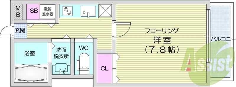 8階の間取り図