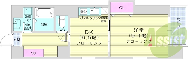 5階の間取り図