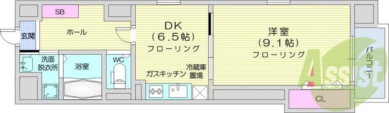 9階の間取り図