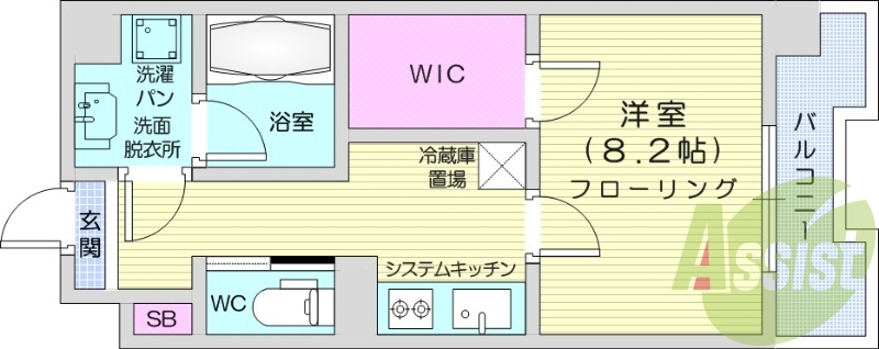 5階の間取り図
