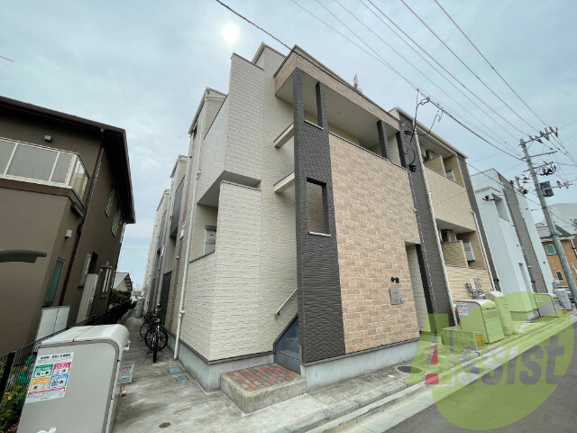 仙台市宮城野区五輪１丁目の賃貸アパートの外観