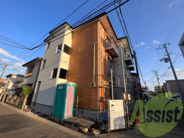 仙台市若林区志波町の賃貸アパートの外観
