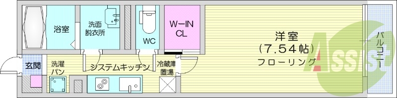 1K、浴室乾燥機、オートロック、防犯カメラ