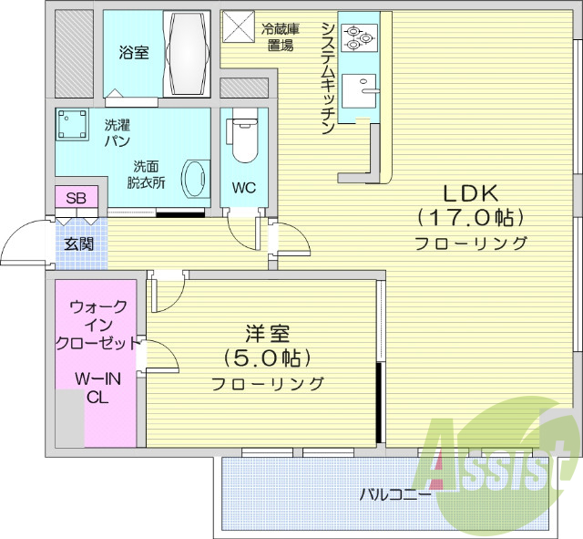 8階の間取り図