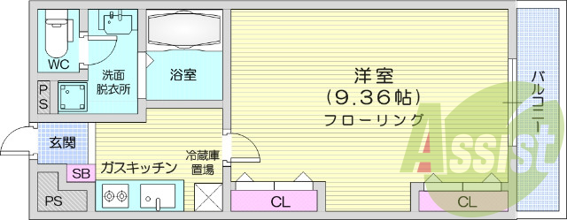 お写真は202号室のものです。参考にしてくださいませ。