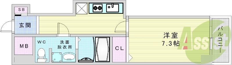 大阪市北区兎我野町。Comenz梅田