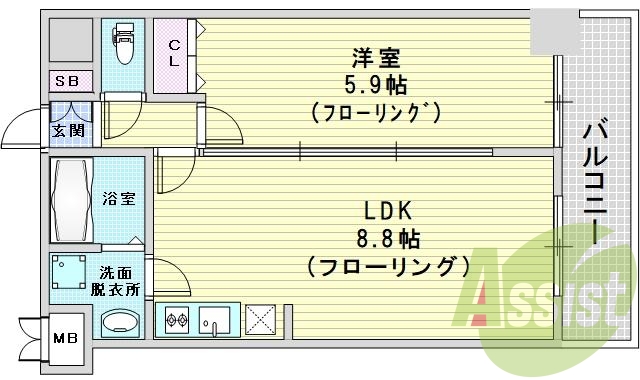 大阪市北区大淀南。