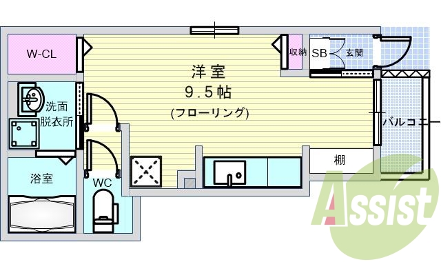 1Ｒ「26.22」、エアコン、ＴＶモニターホン、追い焚き。