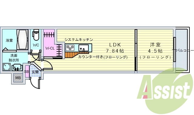 1LDK・新築・デザイナーズ・オートロック・浴乾・追い焚き