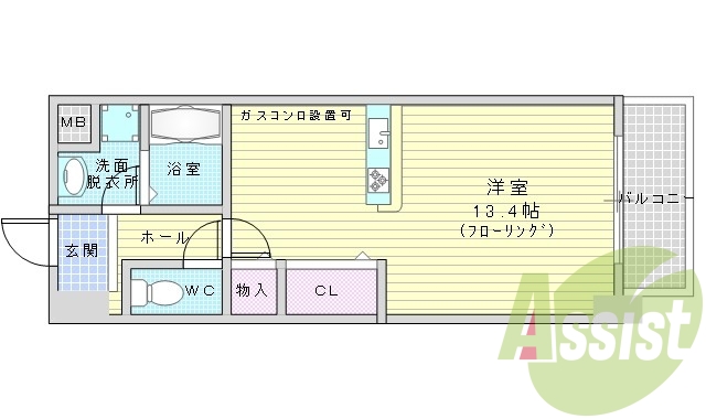 1R・オートロック・宅配BOX・ミストサウナ・浴室乾燥機
