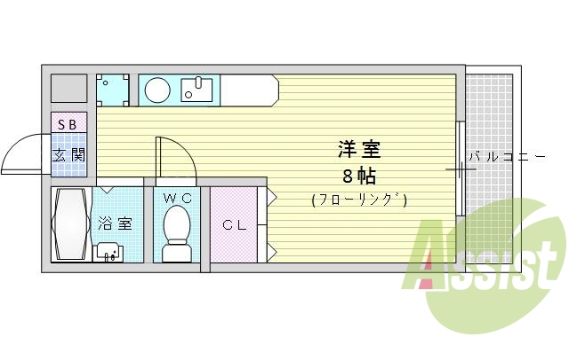 6階の間取り図