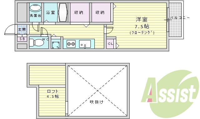 3階の間取り図