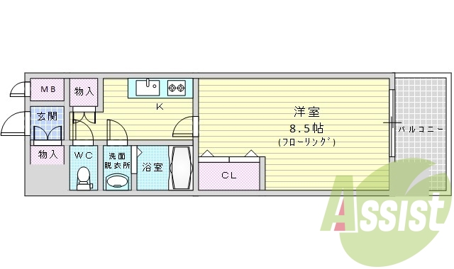 4階の間取り図