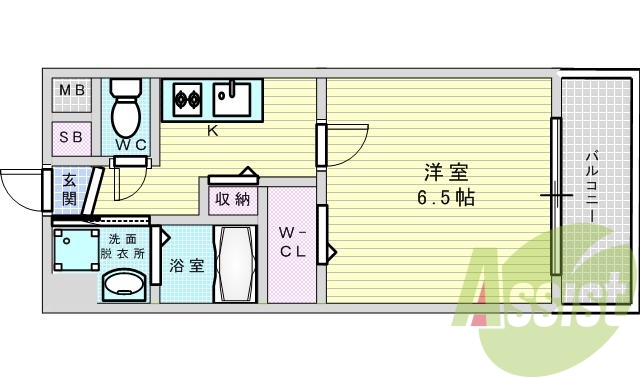 8階の間取り図