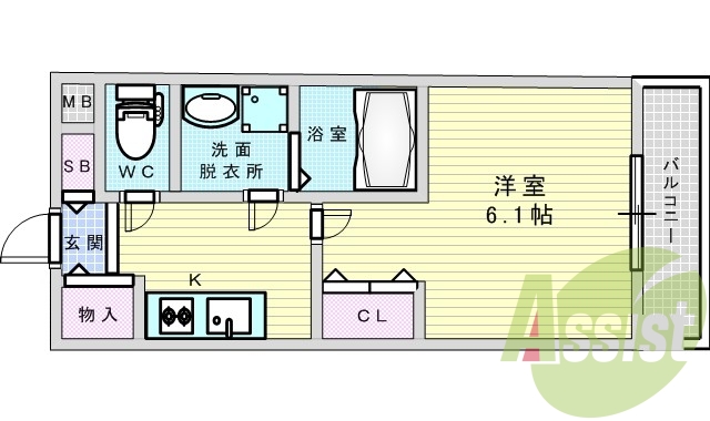7階の間取り図