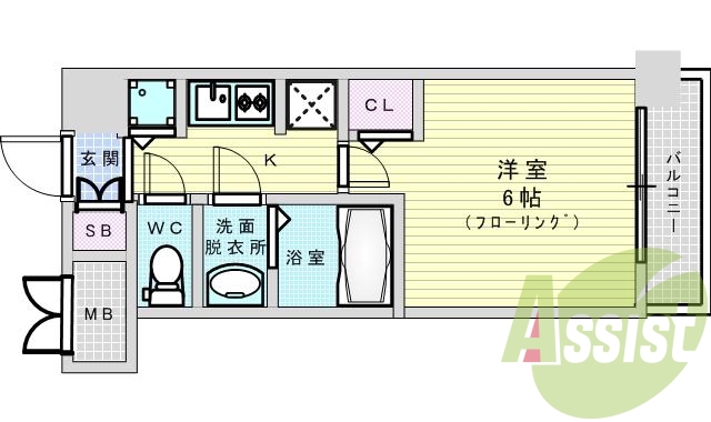 9階の間取り図