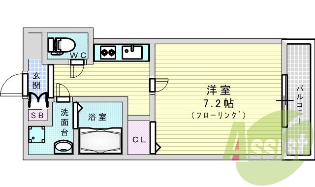 2階の間取り図