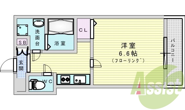 9階の間取り図