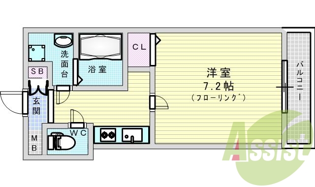 4階の間取り図