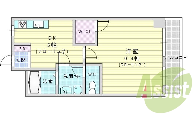 1DK（35平米）シューズボックス
