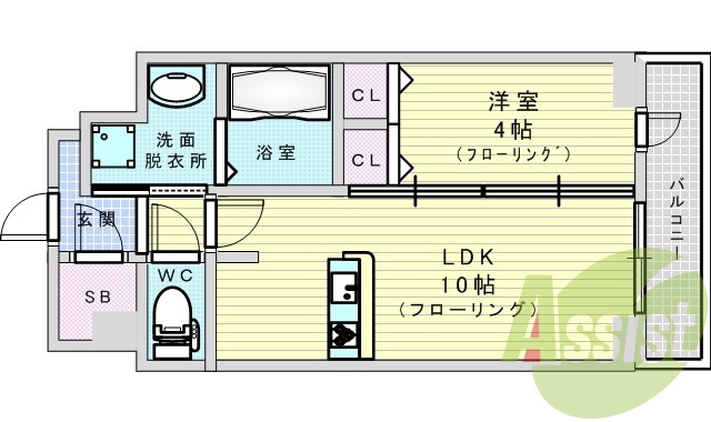 9階の間取り図
