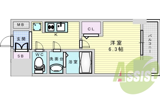 5階の間取り図