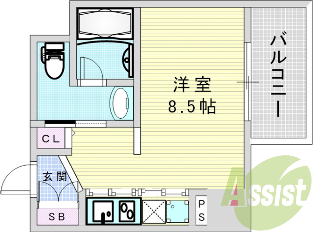 北区堂山町。Innocent Doyama